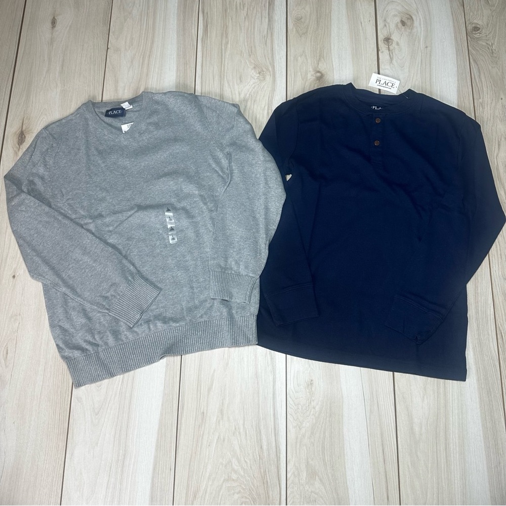 Children Place Boy’s Sweater‎ And Thermal Shirt Size 10 New